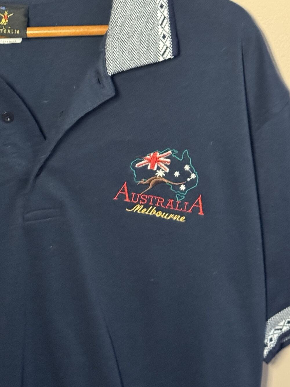 Australia Melbourne Australia Black Polo Shirt XL